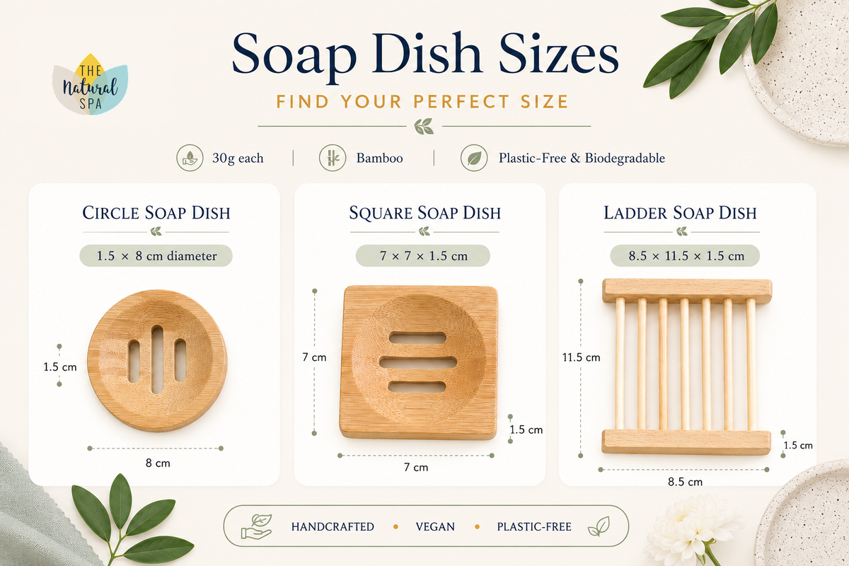 Shampoo / conditioner Bar sized Bamboo Draining Dish