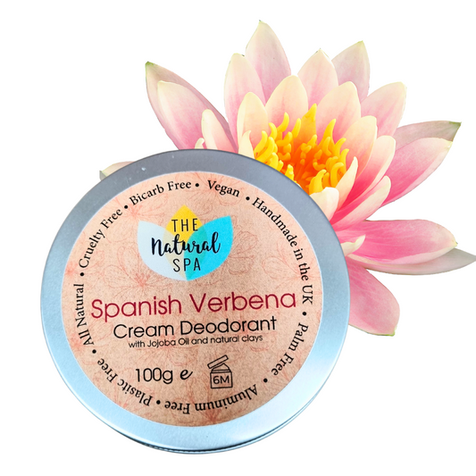 Bálsamo desodorante en crema de Verbena Española - naturalmente libre de bicarbonatos y aluminio