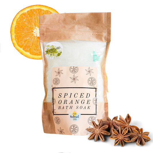 225 g de sales de baño especiadas de naranja - Bolsa compostable