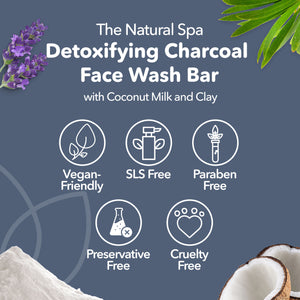 Charcoal Face Wash Bar - naturally detoxifying