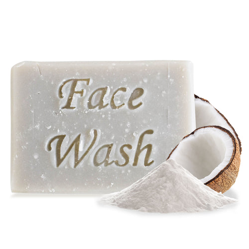 Barra de lavado facial exfoliante: pachulí, salvia, naranja dulce