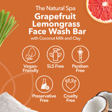 Load image into Gallery viewer, Grapefruit Lemongrass Face Wash Bar