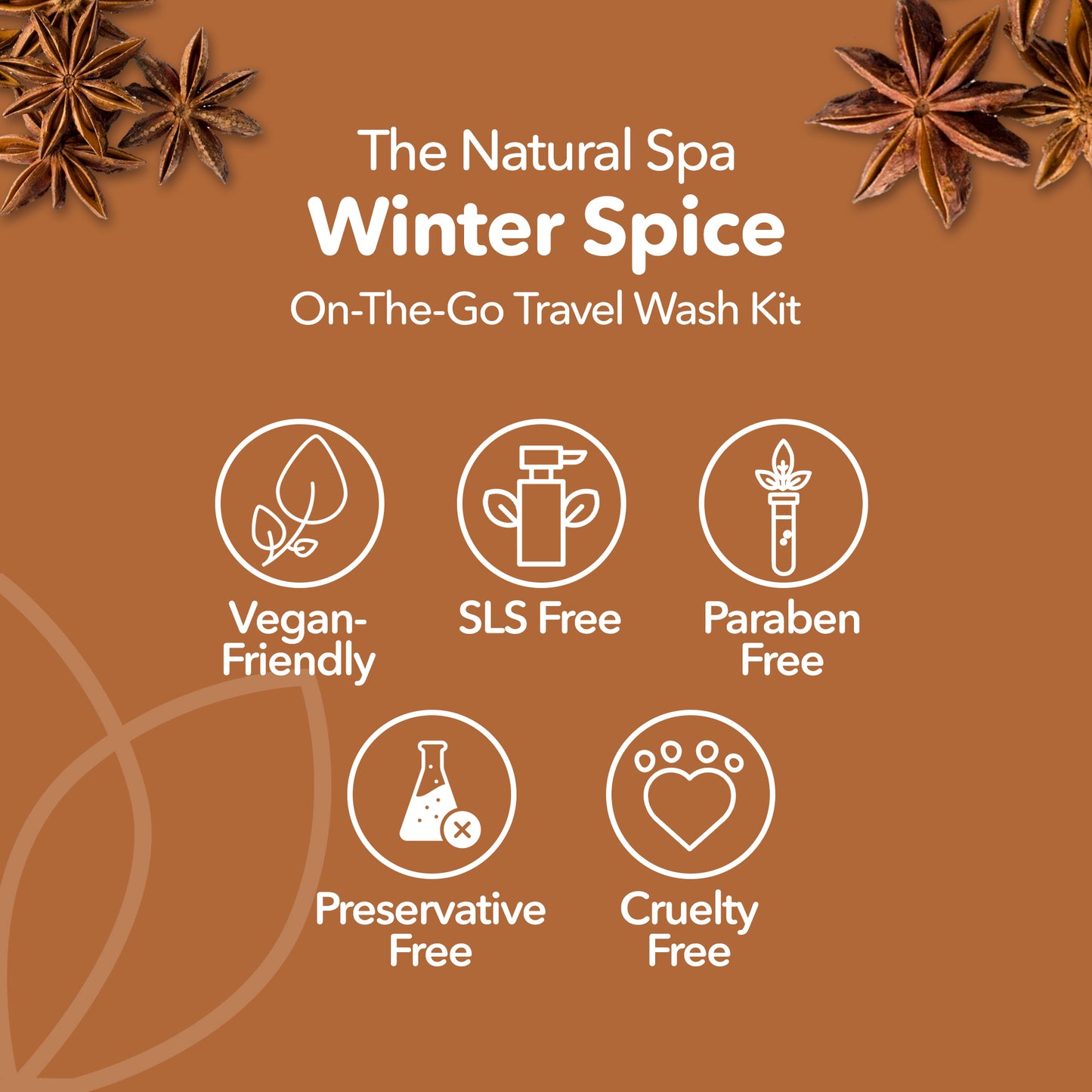 Winter Spice Mini "on the go" Travel Wash kit