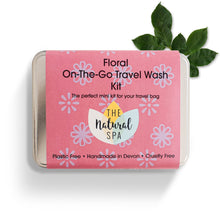 Load image into Gallery viewer, Floral Mini &quot;on the go&quot; Travel Wash kit