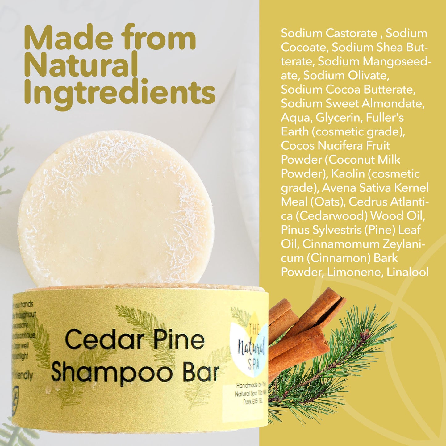 Cedarwood and Pine Shampoo Bar