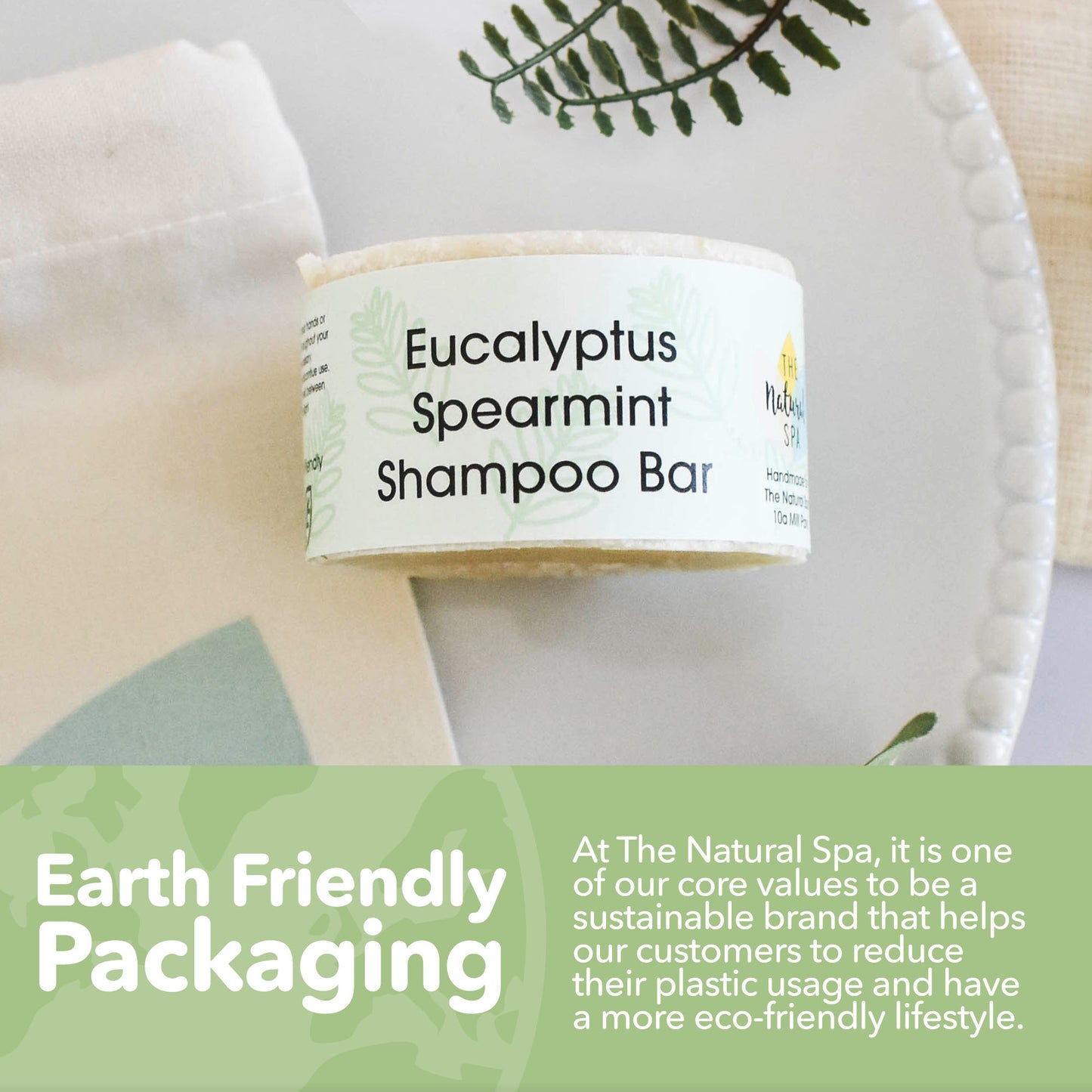 Spearmint and Eucalyptus Shampoo Bar