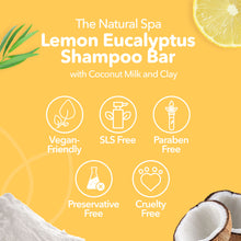 Load image into Gallery viewer, Eucalyptus Lemon  Shampoo bar