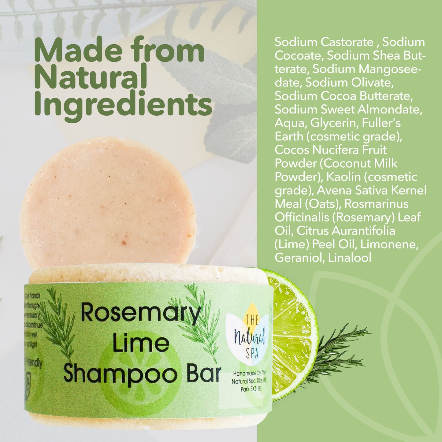 Rosemary lime Shampoo Bar