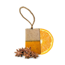 Load image into Gallery viewer, Spiced Orange Soap on a Rope