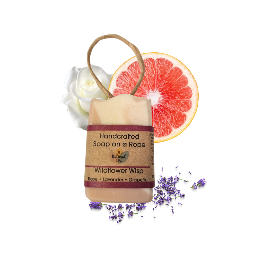 Wild Flower Wisp, Cold Process Soap - Rose Lavender and Grapefruit - 3 different styles