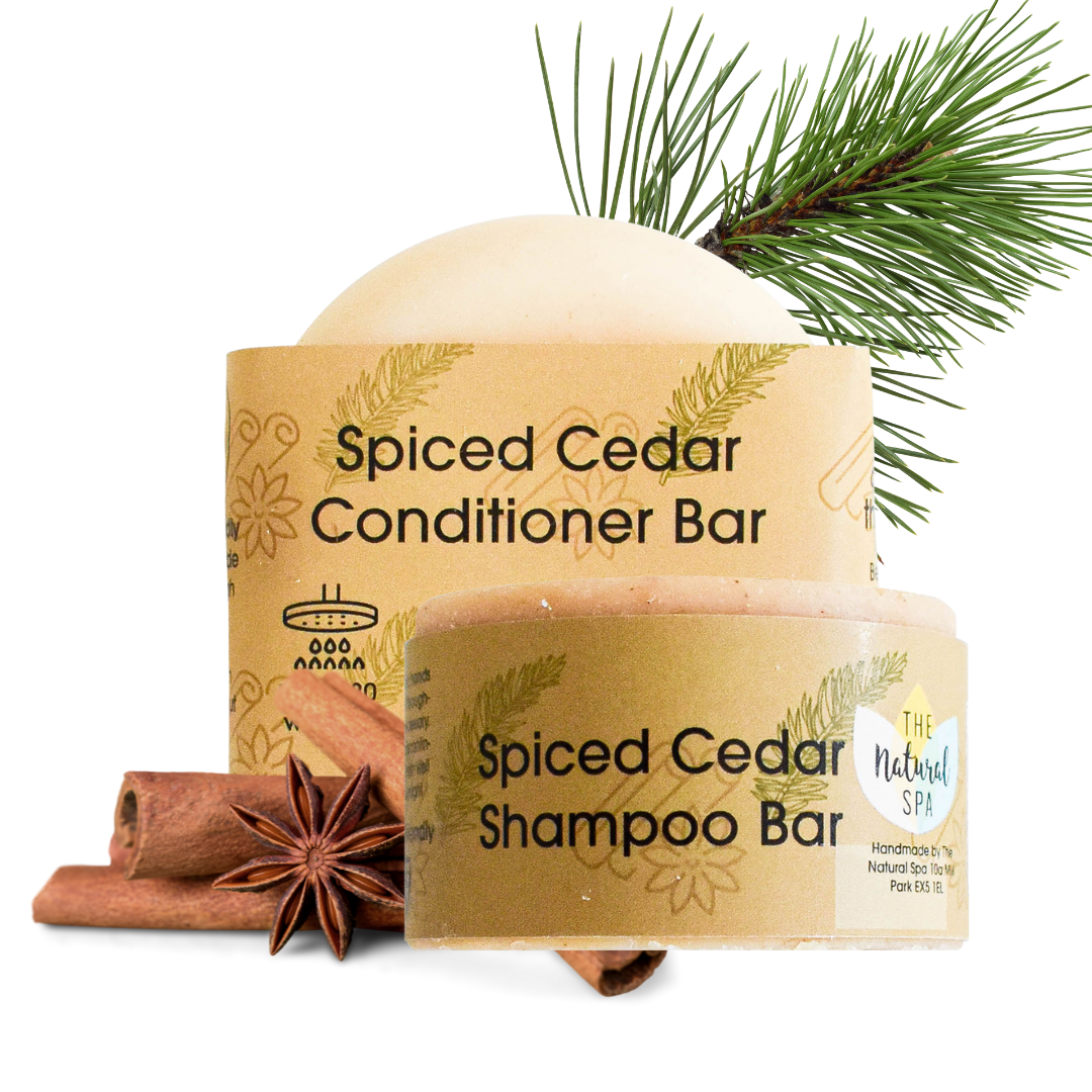 Spiced Cedar  Shampoo and Conditioner Bar set