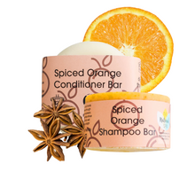 Load image into Gallery viewer, Spiced Orange Shampoo and Conditioner Bar set