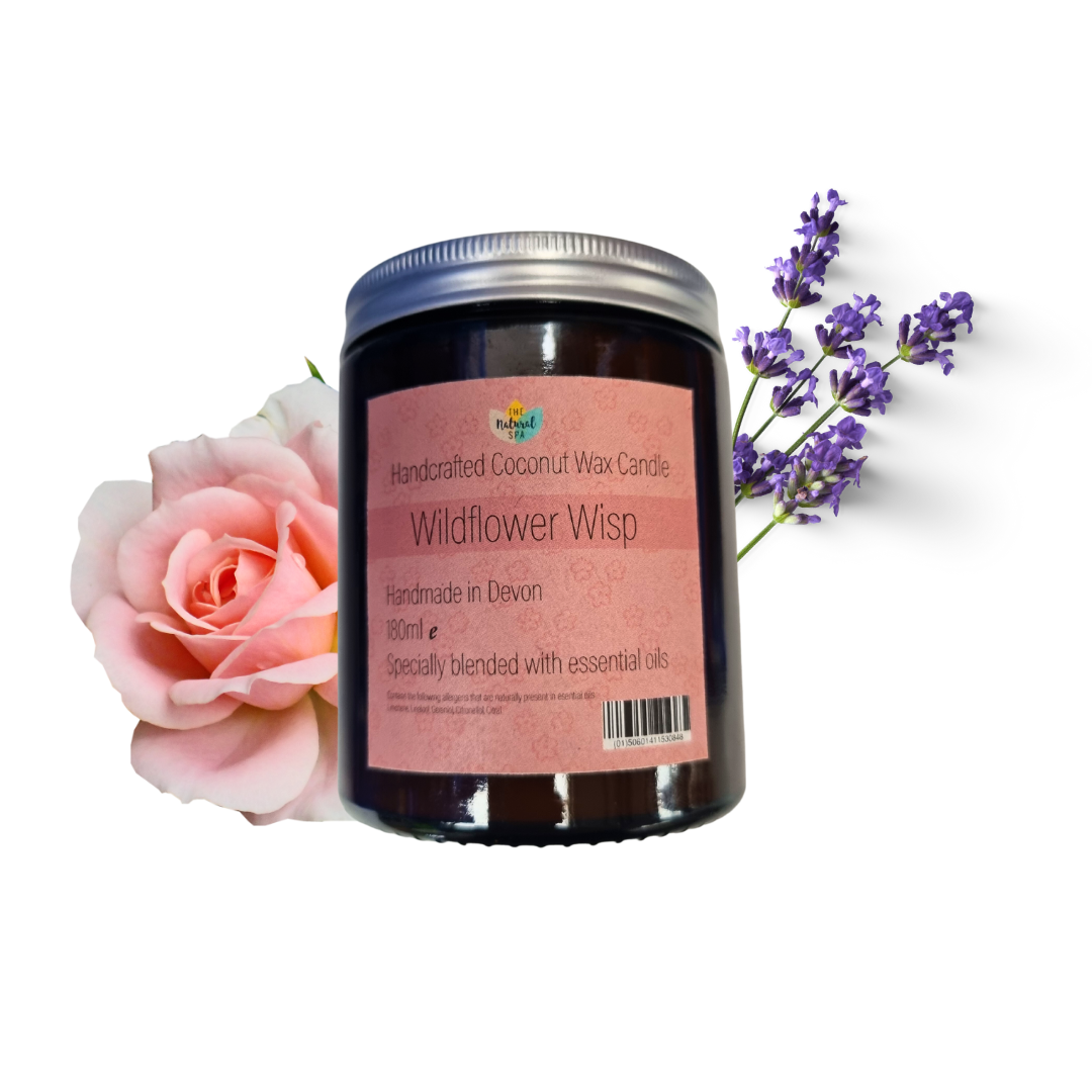 Wildflower Wisp hand poured coconut wax candle - 2 size options