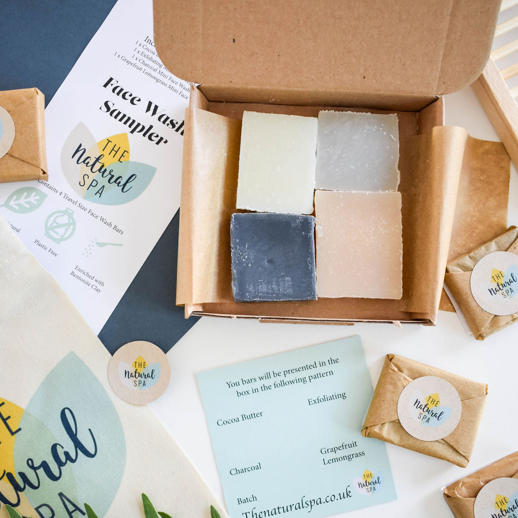 Face Wash Sample Pack - 4 x 15g Face Wash Bars – thenaturalspa