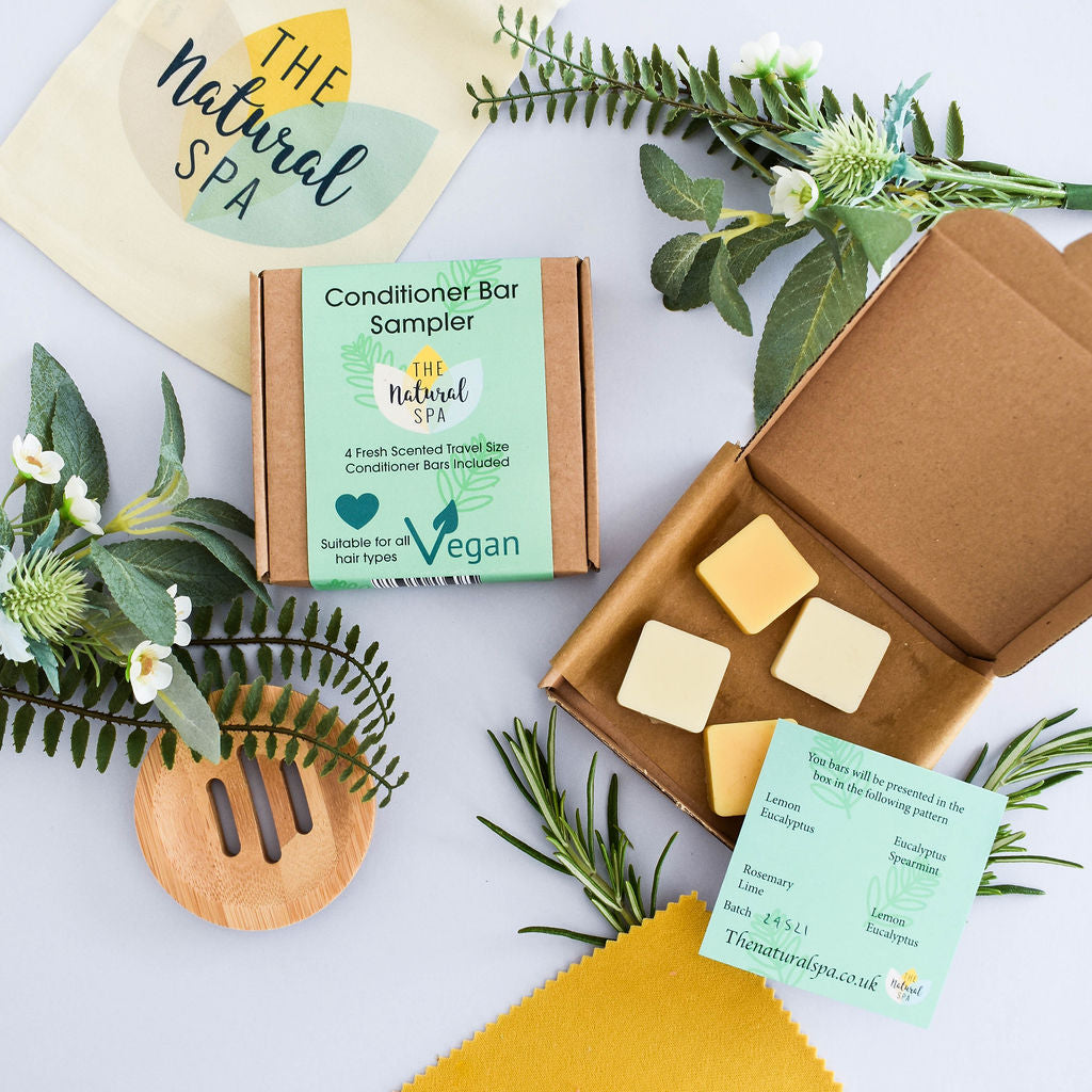 Mini Conditioner Label Fresh Mini conditioner Sampler - gift set with 4 mini conditioner bars ...