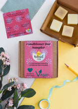 Load image into Gallery viewer, Floral Mini conditioner Sampler - gift set with 4 mini conditioner bars