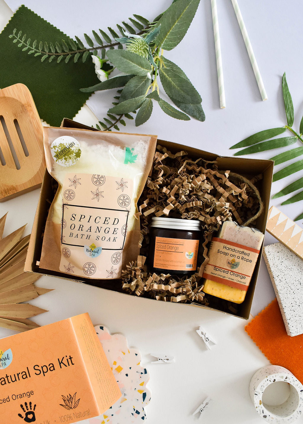 Juego de spa natural Spiced Orange At Home: lleve el spa a su puerta