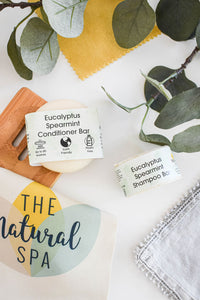 Eucalyptus Spearmint Shampoo and Conditioner Bar set