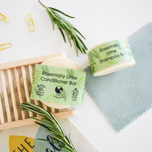 Load image into Gallery viewer, Rosemary Lime Shampoo and Conditioner Bar set