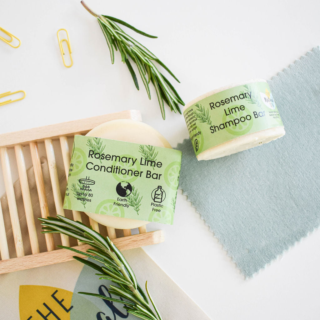 Rosemary Lime Shampoo and Conditioner Bar set