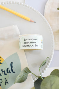 Spearmint and Eucalyptus Shampoo Bar