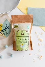 Load image into Gallery viewer, 1kg Lime and Coconut Bath Soak - Compostable pouch
