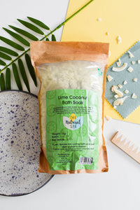 1kg Lime and Coconut Bath Soak - Compostable pouch