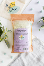 Load image into Gallery viewer, 1kg Lavender and Lime Bath Soak - Compostable pouch