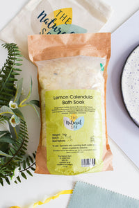 1kg Lemon and Calendula Bath Soak - Compostable pouch