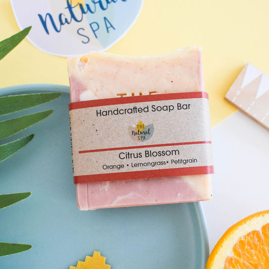 Citrus Blossom Cold Process Soap - Lemongrass Orange and Palmarosa - 3 different styles