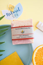 Load image into Gallery viewer, Citrus Blossom Cold Process Soap - Lemongrass Orange and Palmarosa - 3 different styles