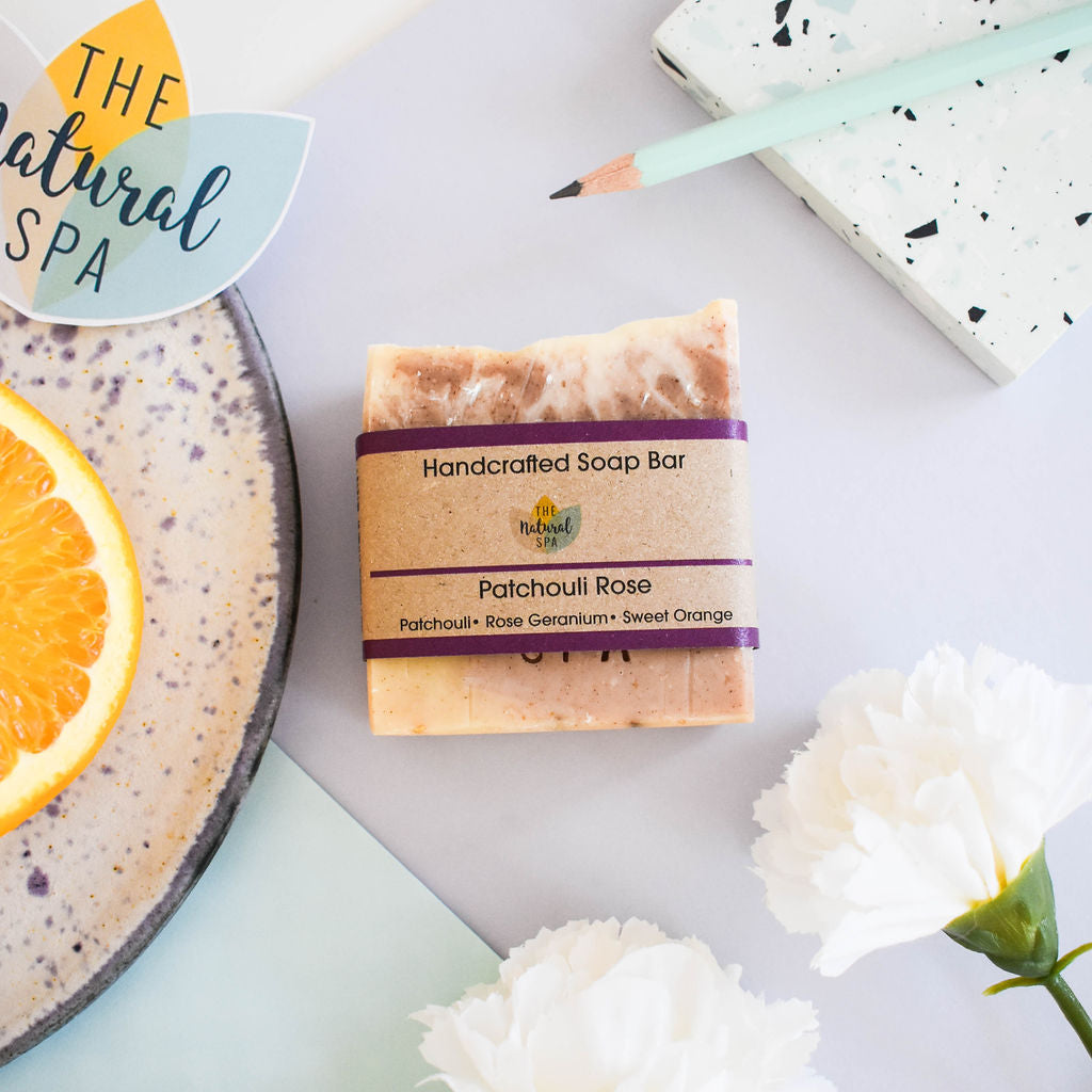 Patchouli Rose Soap bar - Orange, Patchouli and Rose - 3 different styles