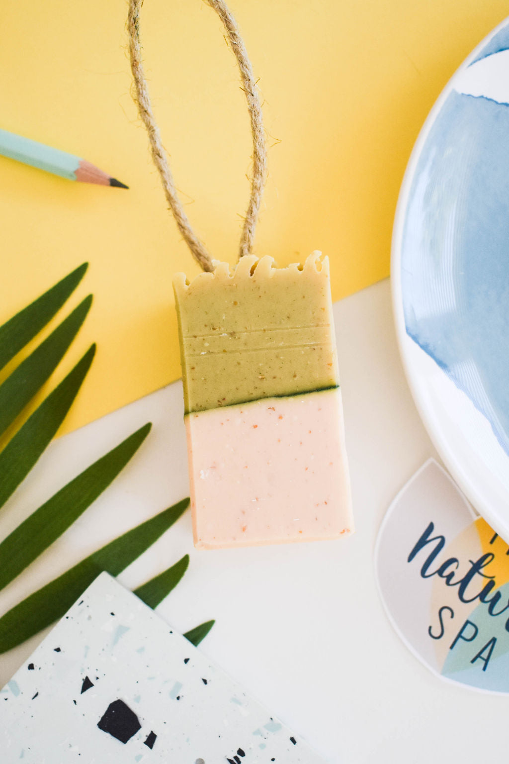 Meadow Soap on a Rope - Lemongrass and Fennel - 3 different styles